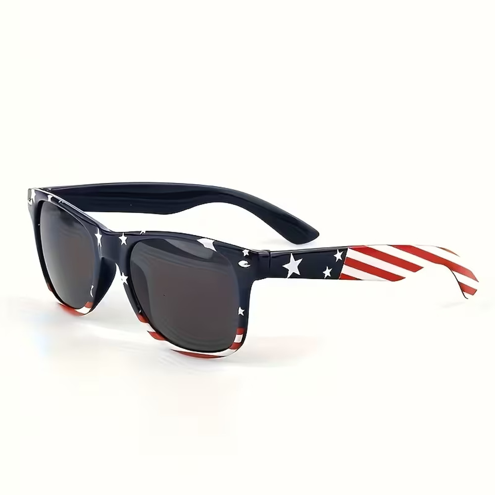 1 Pair of Patriot Independence Day Glasses for Men And Women Flag Fashion New